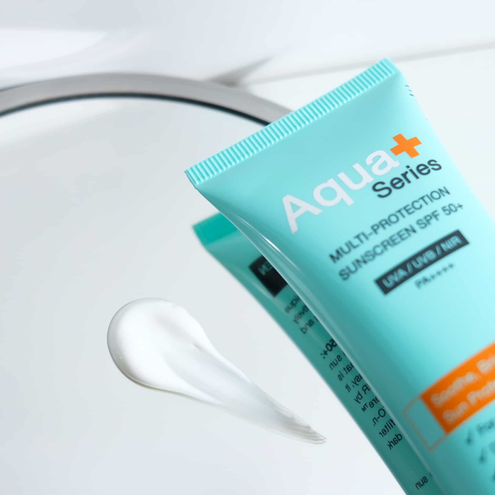 Multi-Protection Sunscreen SPF 50+/PA++++ – 50 ml. ครีมกันแดดหน้า เหมาะสำหรับผิวบอบบางเป็นสิวง่าย